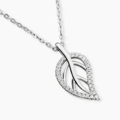 Collier Filae Argent Blanc Oxyde De Zirconium|Marc Orian