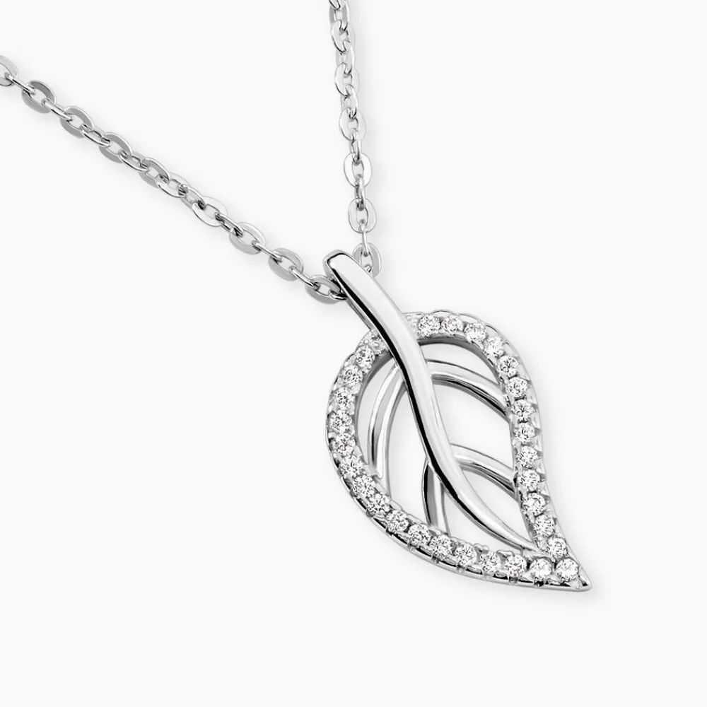 Collier Filae Argent Blanc Oxyde De Zirconium|Marc Orian