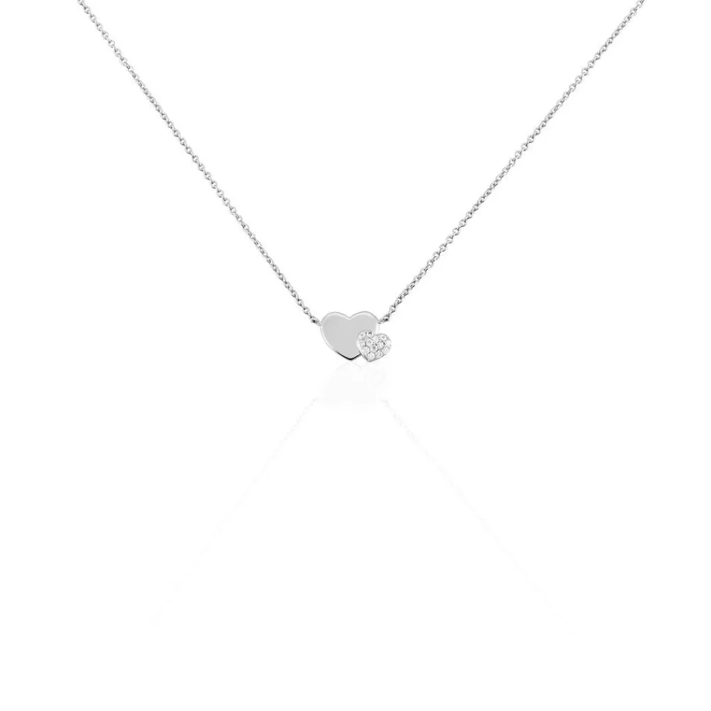 Collier Flamen Argent Blanc Oxyde De Zirconium|Marc Orian Best