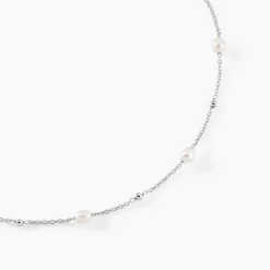 Collier Flawless Argent Blanc Perle De Culture