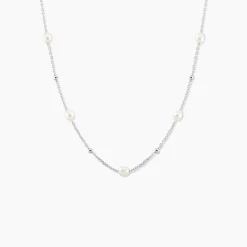 Collier Flawless Argent Blanc Perle De Culture
