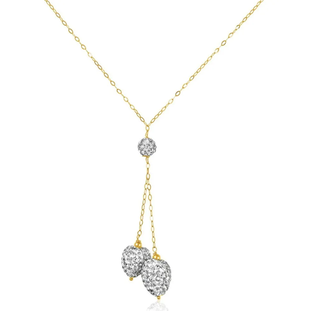 Collier Floranneae Or Jaune Strass|Marc Orian Online