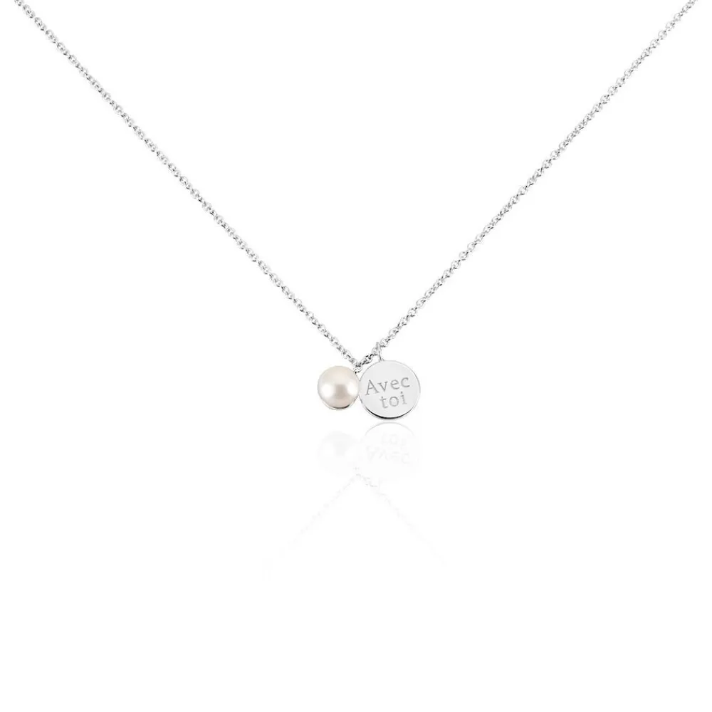 Collier Florenceau Argent Blanc Perle De Culture|Marc Orian