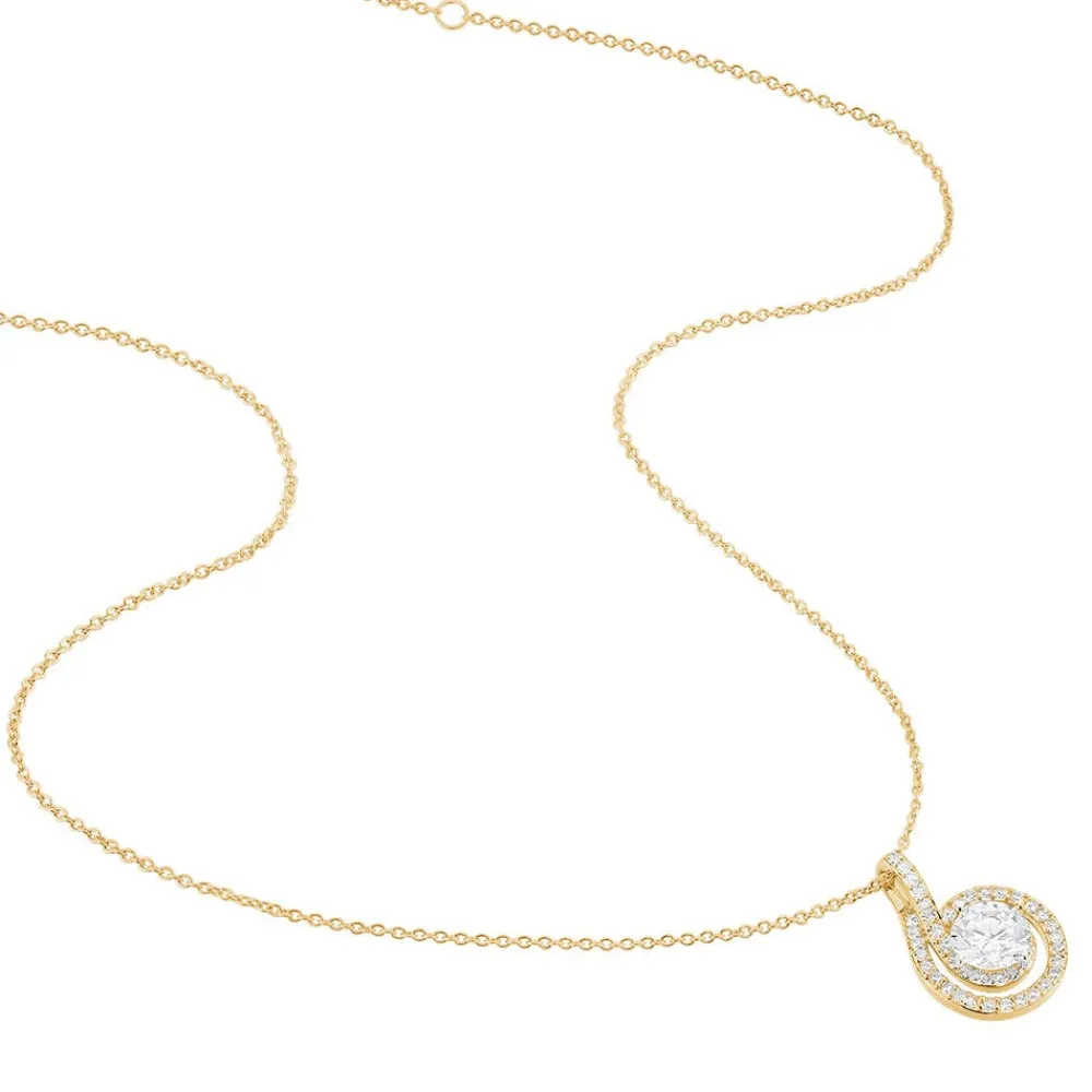 Collier Florentina Plaqué Or Jaune Oxyde De Zirconium|Marc Orian Discount