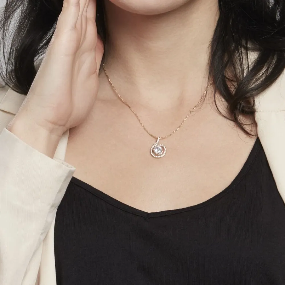 Collier Florentina Plaqué Or Jaune Oxyde De Zirconium|Marc Orian Discount