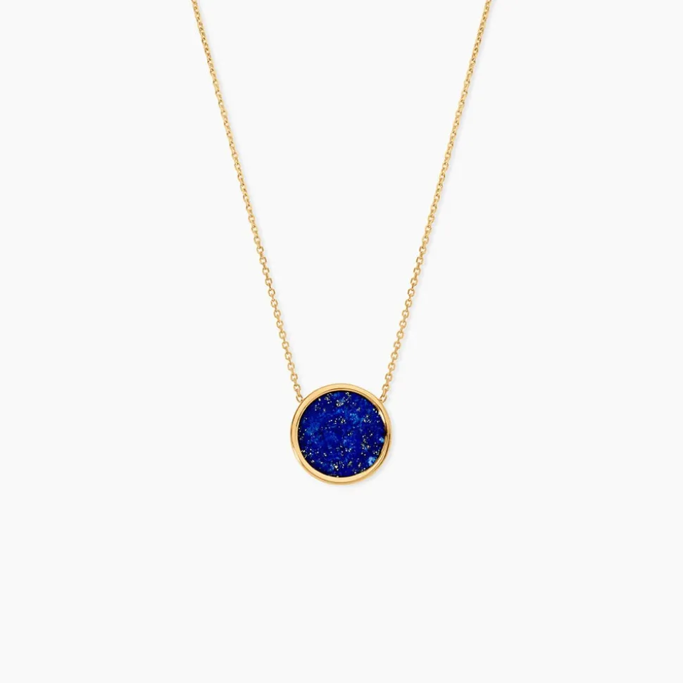 Collier Florica Or Jaune Lapis Lazuli