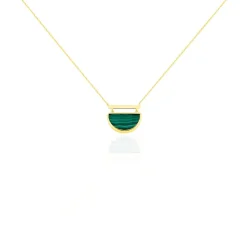 Collier Florica Or Jaune Malachite
