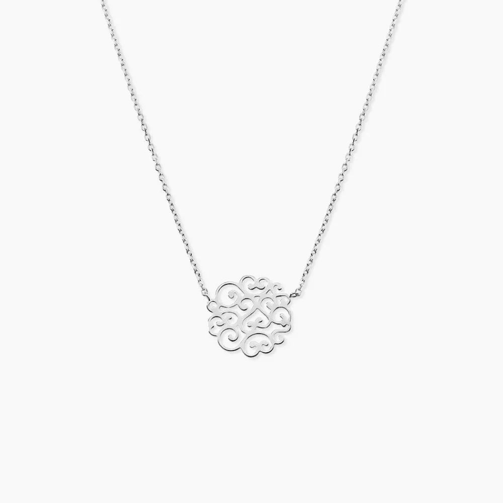 Collier Floride Argent Blanc|Marc Orian New