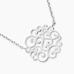 Collier Floride Argent Blanc|Marc Orian New