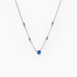 Collier Gemmie Argent Blanc Oxyde De Zirconium|Marc Orian New