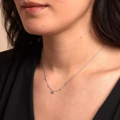 Collier Gemmie Argent Blanc Oxyde De Zirconium|Marc Orian New