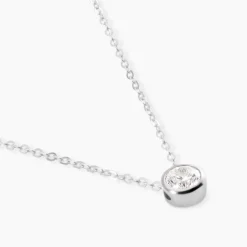 Collier Germinie Argent Blanc Oxyde De Zirconium|Marc Orian Online