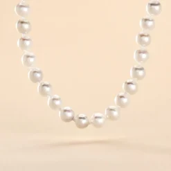 Collier Ghisele Or Jaune Perle De Culture D'akoya
