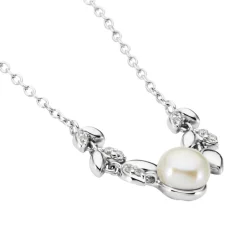Collier Giambattista Argent Blanc Perle De Culture Oxyde De Zirconium|Marc Orian New
