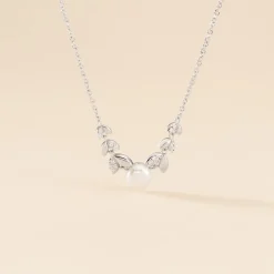 Collier Giambattista Argent Blanc Perle De Culture Oxyde De Zirconium|Marc Orian New