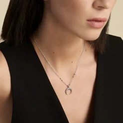 Collier Gipsy Argent Blanc