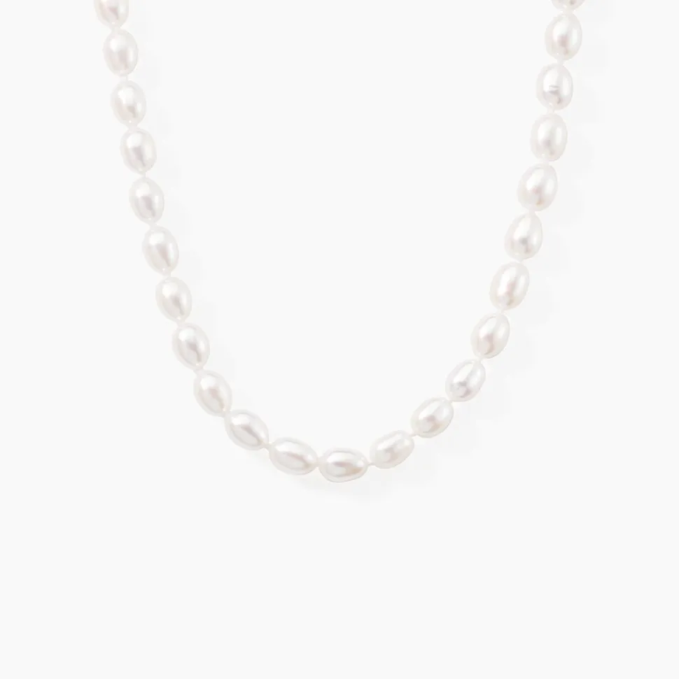 Collier Giustina Or Jaune Perle De Culture