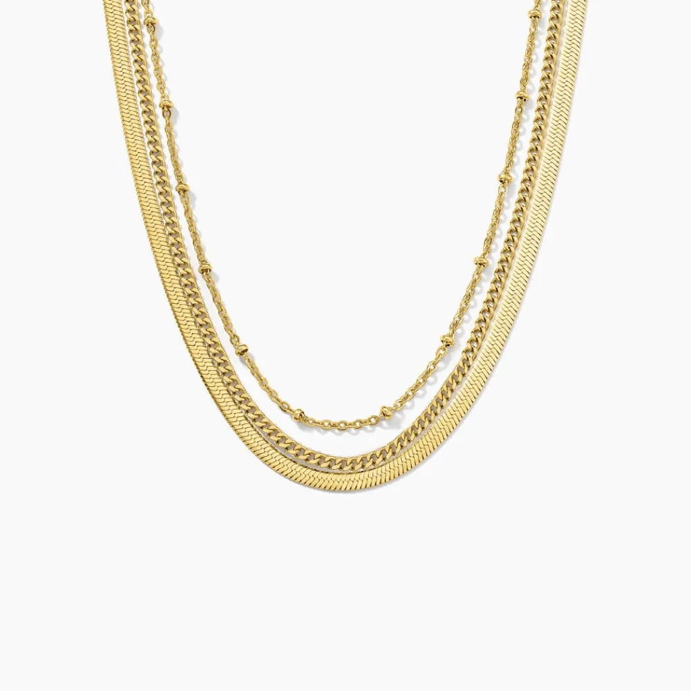 Collier Golden Liana Acier Jaune|Marc Orian Outlet