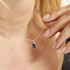 Collier Goutte Or Blanc Topaze|Marc Orian Best
