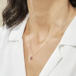 Collier Goutte Or Jaune Amethyste|Marc Orian Discount