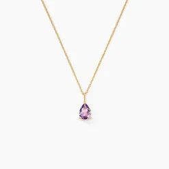 Collier Goutte Or Jaune Amethyste|Marc Orian Discount