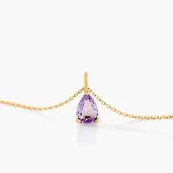 Collier Goutte Or Jaune Amethyste|Marc Orian Discount