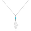 Collier Grethel Argent Blanc Turquoise