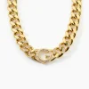 Collier Guess G Crystal Acier Jaune Oxyde De Zirconium