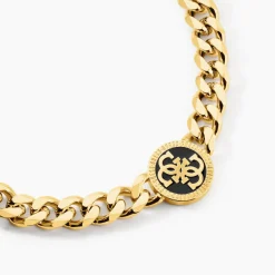 Collier Guess 4G Icon Acier Jaune|GUESS BIJOUX Clearance