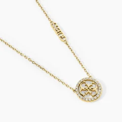 Collier Guess Life In 4G Acier Jaune Oxyde De Zirconium|GUESS BIJOUX Sale