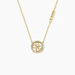Collier Guess Life In 4G Acier Jaune Oxyde De Zirconium|GUESS BIJOUX Sale