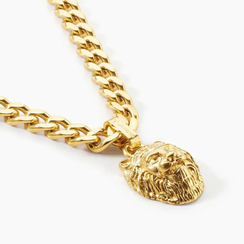 Collier Guess Lion King Acier Jaune|GUESS BIJOUX Outlet