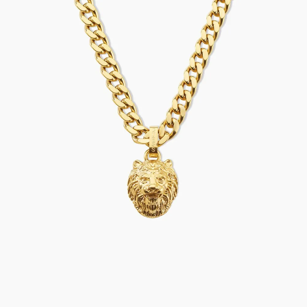 Collier Guess Lion King Acier Jaune|GUESS BIJOUX Outlet