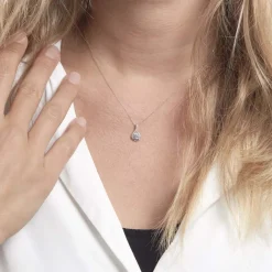 Collier Gwennoal Or Blanc Oxyde|Marc Orian New