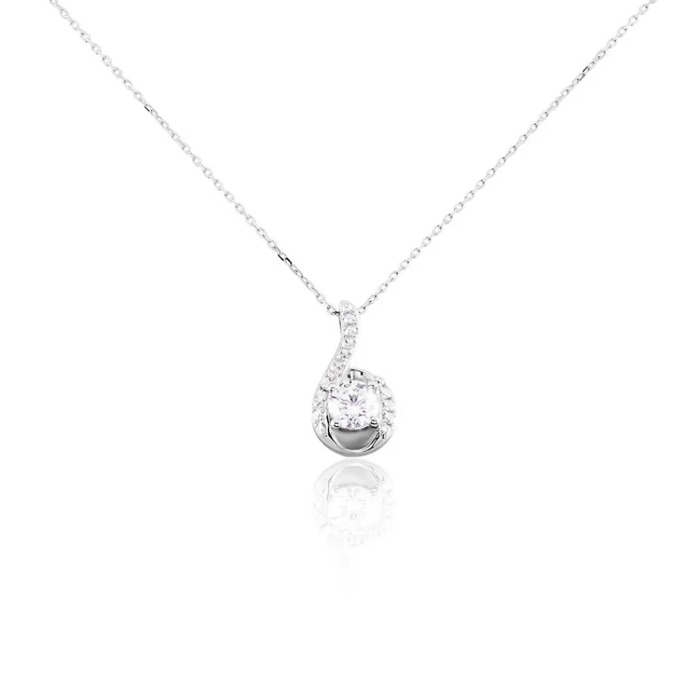 Collier Gwennoal Or Blanc Oxyde|Marc Orian New