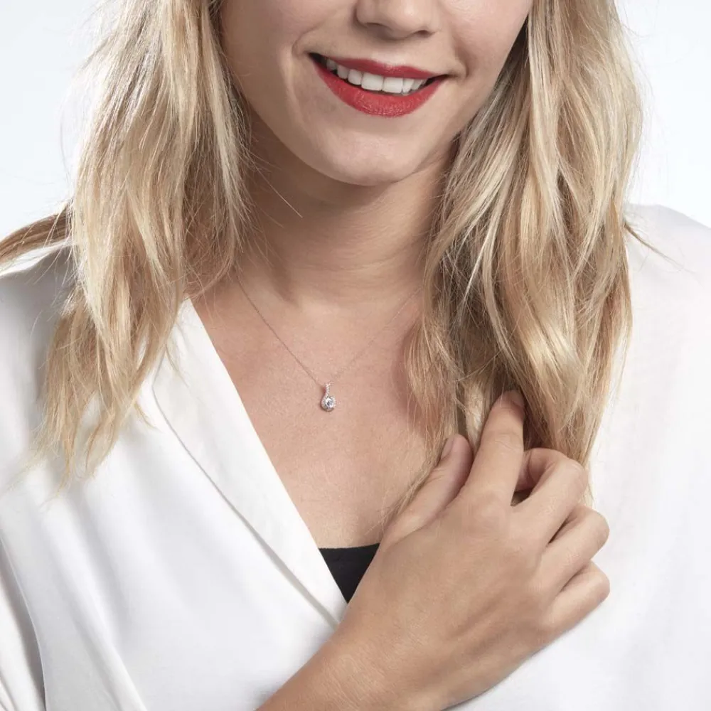 Collier Gwennoal Or Blanc Oxyde|Marc Orian New