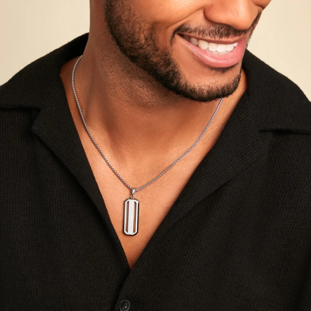 Collier Halden Acier Blanc|Marc Orian
