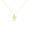 Collier Hallie Ange Et Coeur Or Jaune