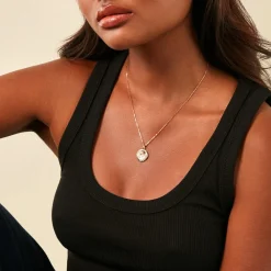 Collier Hanaelle Plaque Or Jaune|Marc Orian Outlet