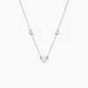 Collier Hearten Argent Blanc