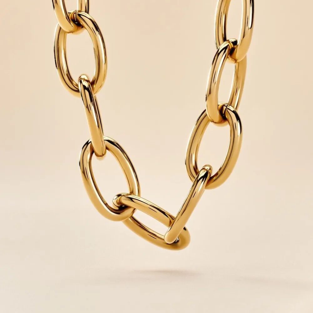 Collier Hennie Acier Doré|Marc Orian Outlet