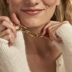Collier Hennie Acier Doré|Marc Orian Outlet