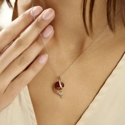 Collier Hilarionne Argent Blanc Ambre|Marc Orian Best