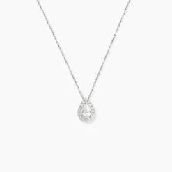 Collier Hildana Or Blanc Oxyde De Zirconium|Marc Orian Best