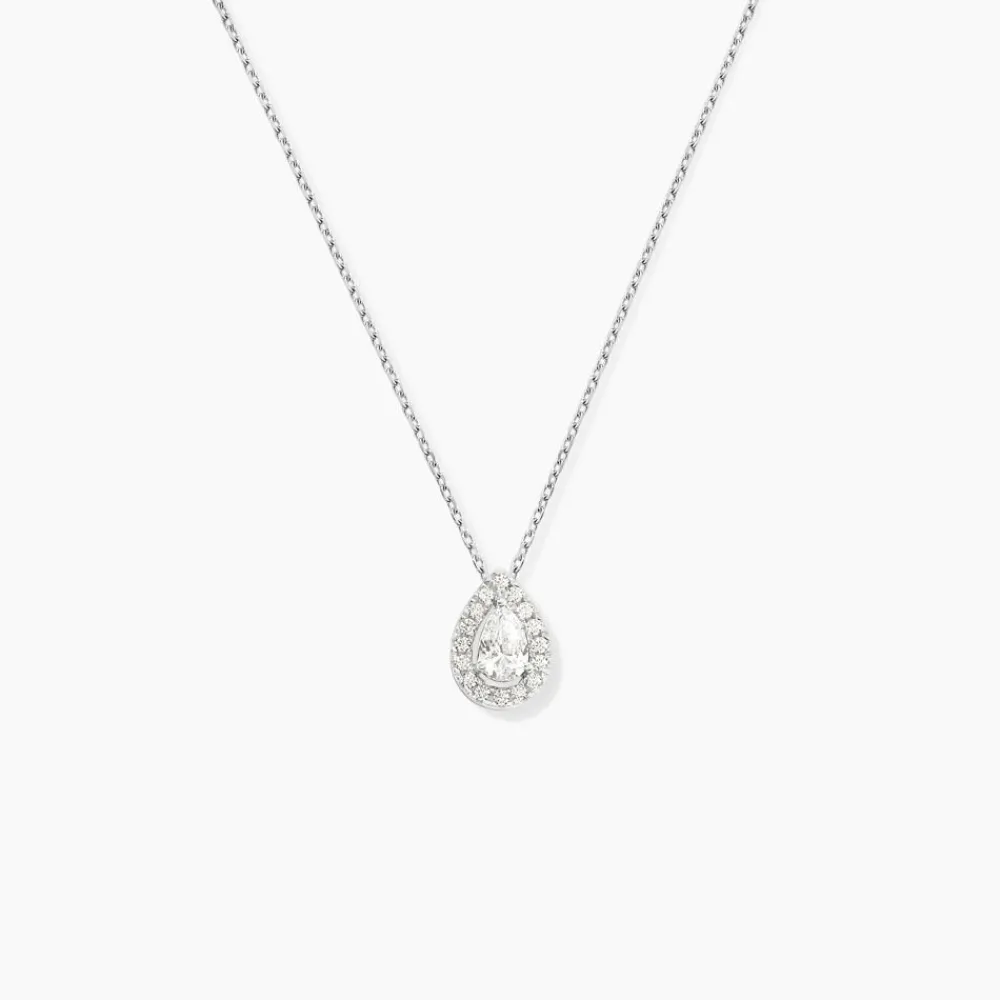 Collier Hildana Or Blanc Oxyde De Zirconium|Marc Orian Best