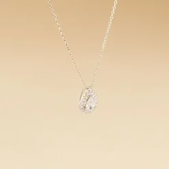 Collier Hildana Or Blanc Oxyde De Zirconium|Marc Orian Best