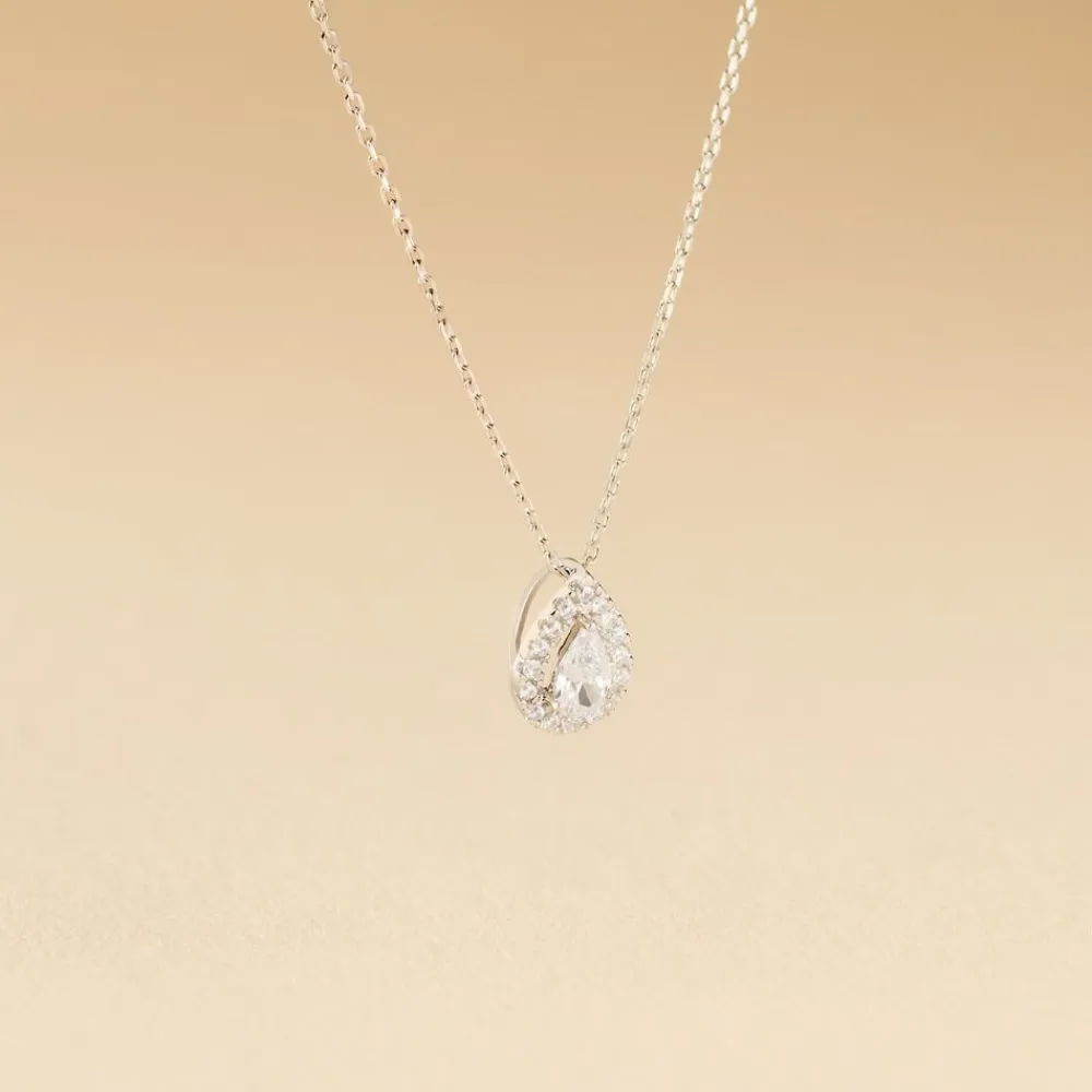 Collier Hildana Or Blanc Oxyde De Zirconium|Marc Orian Best