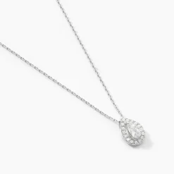 Collier Hildana Or Blanc Oxyde De Zirconium|Marc Orian Best