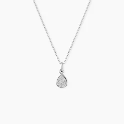 Collier Hiram Argent Blanc Oxyde De Zirconium