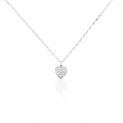 Collier Idan Argent Blanc Oxyde De Zirconium|Marc Orian Discount